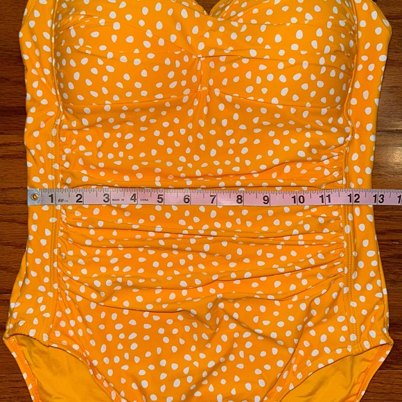 SOLD 💕NWT Niptuck Swim Yellow Polka Dot Slimming Joanne One Piece Swimsuit - Picture 14 of 15